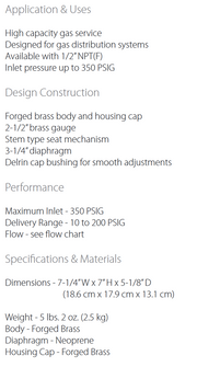 High Flow Regulator