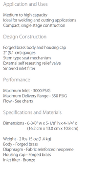 AM 250 High Pressure Regulator