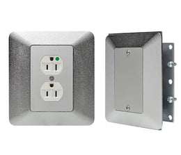 Electrical Receptacle and Blank Plate Outlet Accessory