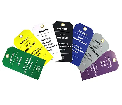 Gas Valve Tags – Clinical Delivery Systems